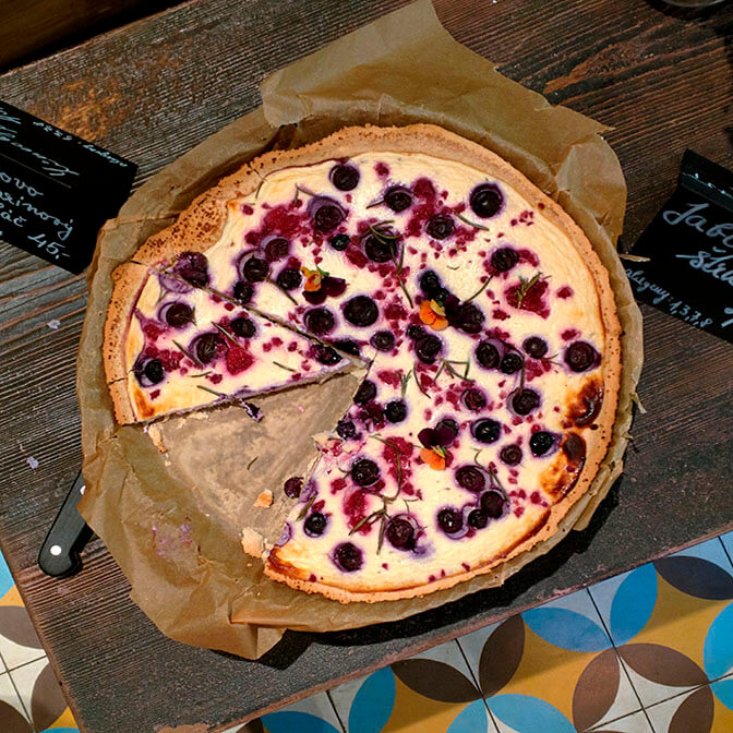 ベリーのチーズケーキ